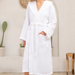 Joone Unisex Pike Bornoz-Sabahlık Beyaz